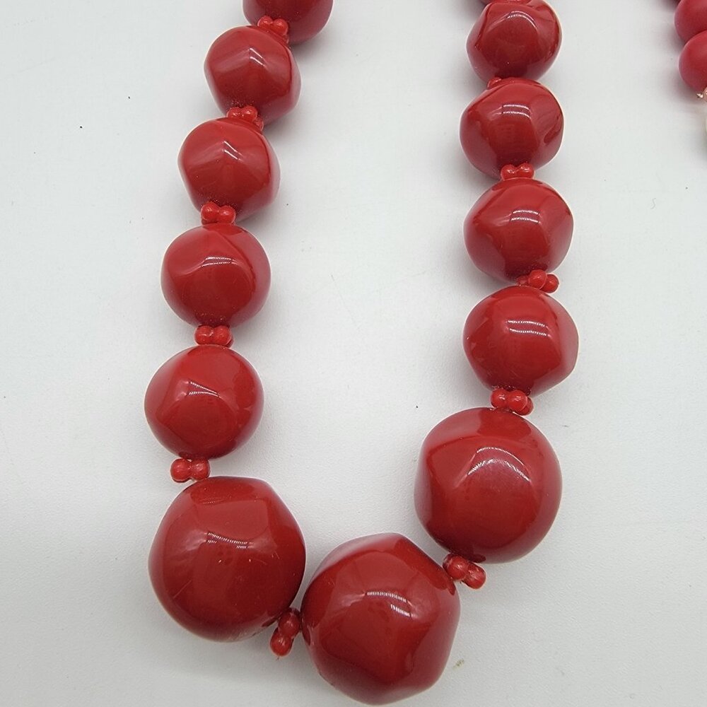 LOT OF 3 SINGLE STRAND BEADED NECKLACES MULTI COLORED BEADS - Picture 2 of 10
